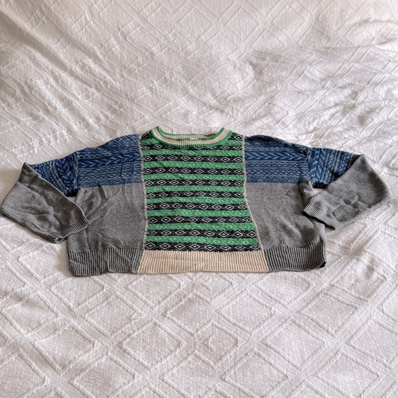 The Reeds x J.Crew Multi Fair Isle Crewneck Sweater Size Medium - Picture 3 of 9